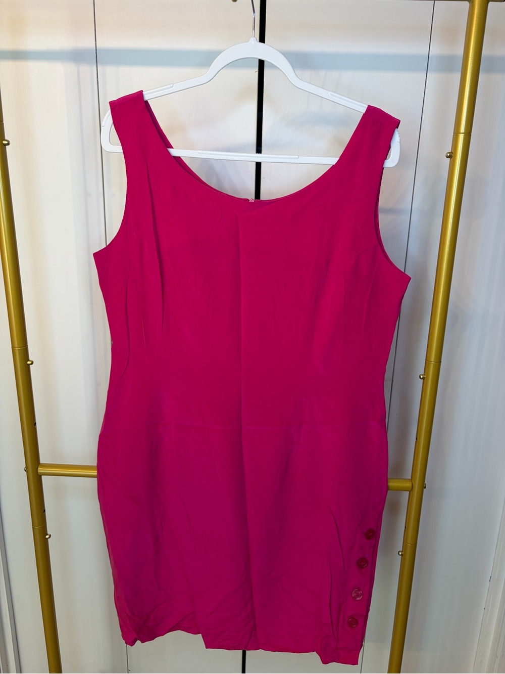 Nancy Crystal Vintage Silk Dress